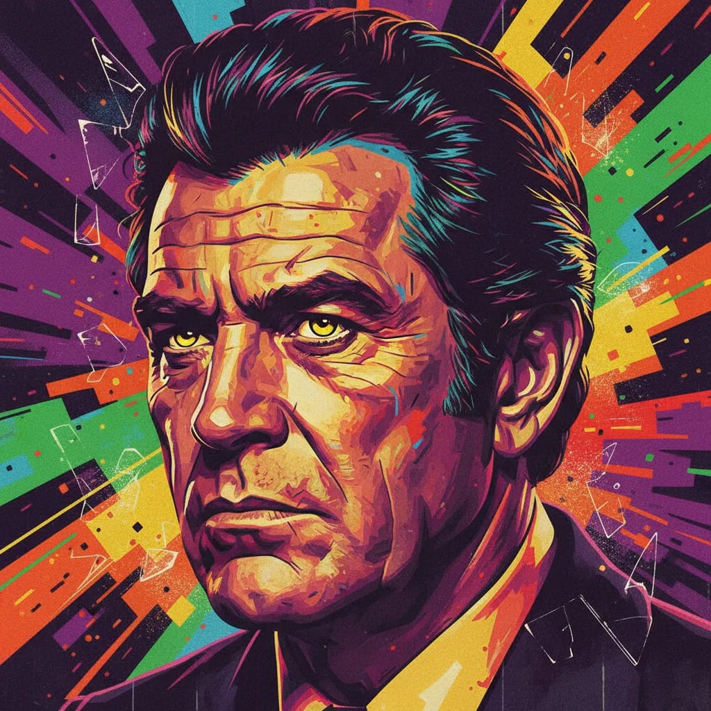 Artistic portrait of Richard Boone