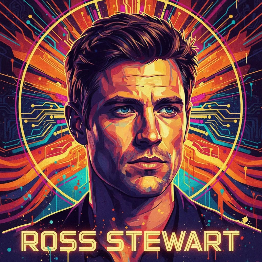 Artistic portrait of Ross Stewart
