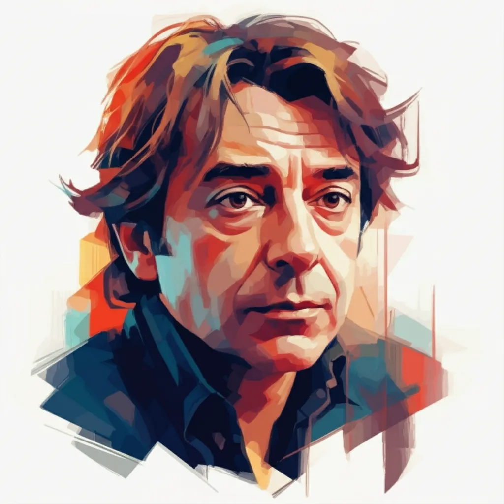Artistic portrait of Claudio Bisio