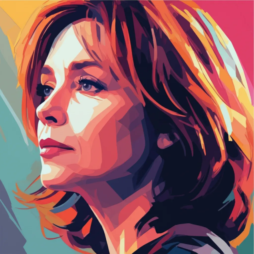 Artistic portrait of Holly Hunter