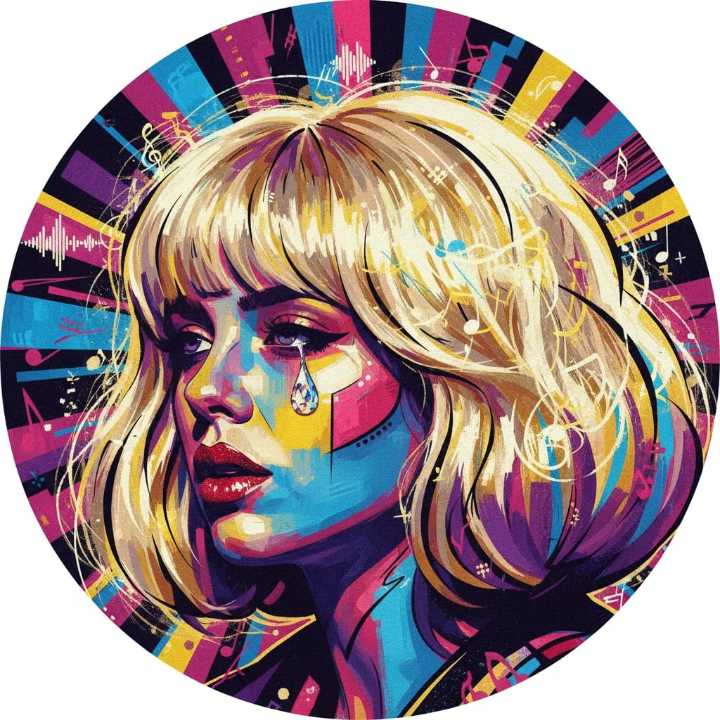 Artistic portrait of Sia