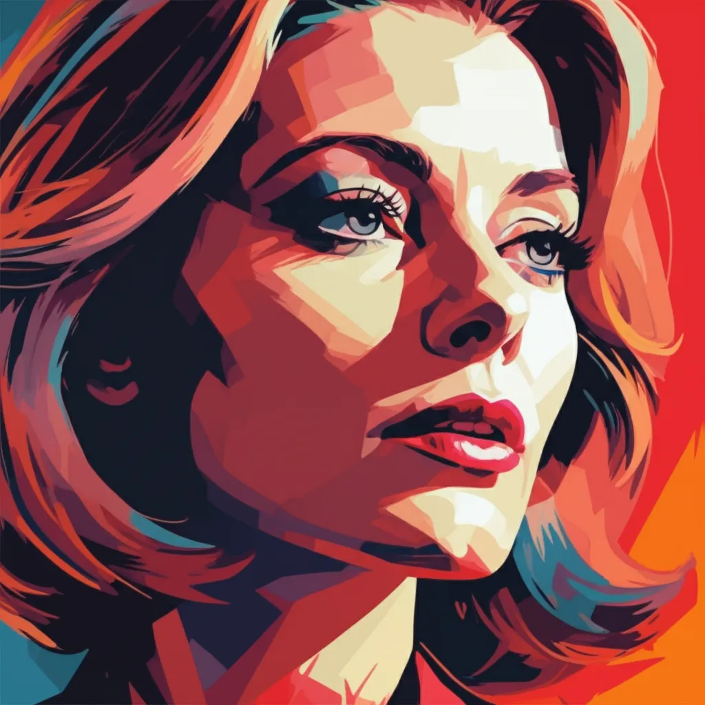 Artistic portrait of Faye Dunaway