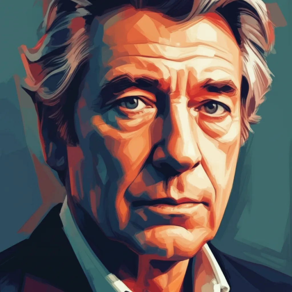 Artistic portrait of Jeremy Irons