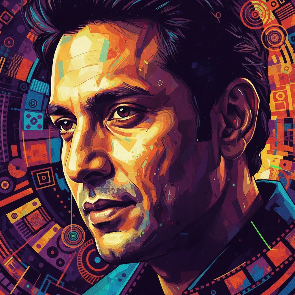 Artistic portrait of Nawazuddin Siddiqui