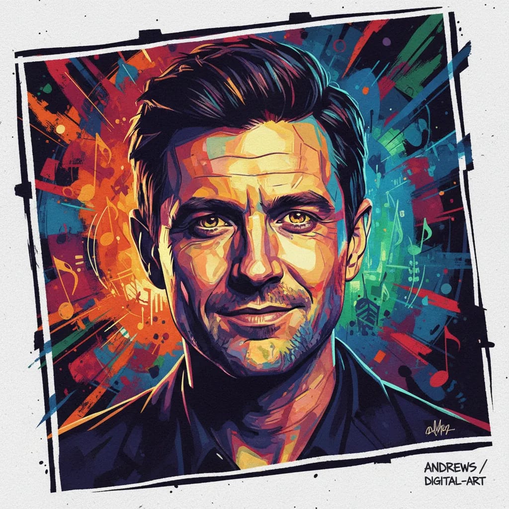 Artistic portrait of Dean Andrews