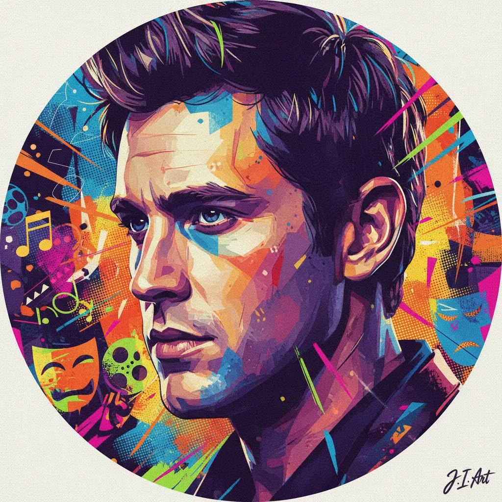 Artistic portrait of Jeremy Irvine