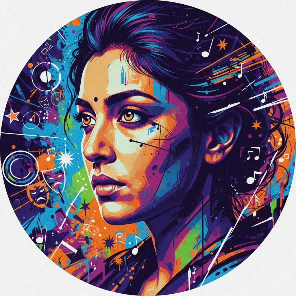Artistic portrait of Tina Desai