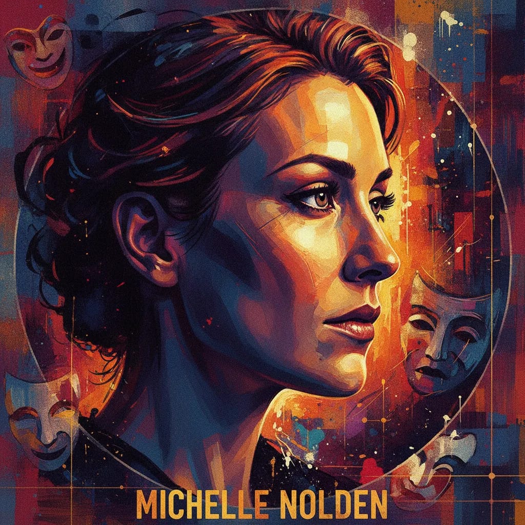 Artistic portrait of Michelle Nolden