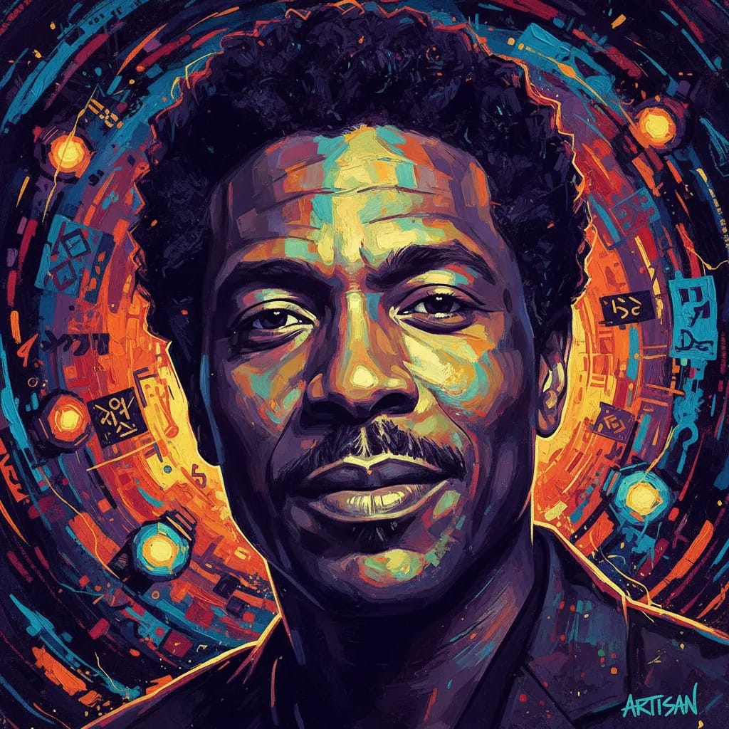 Artistic portrait of Clarke Peters