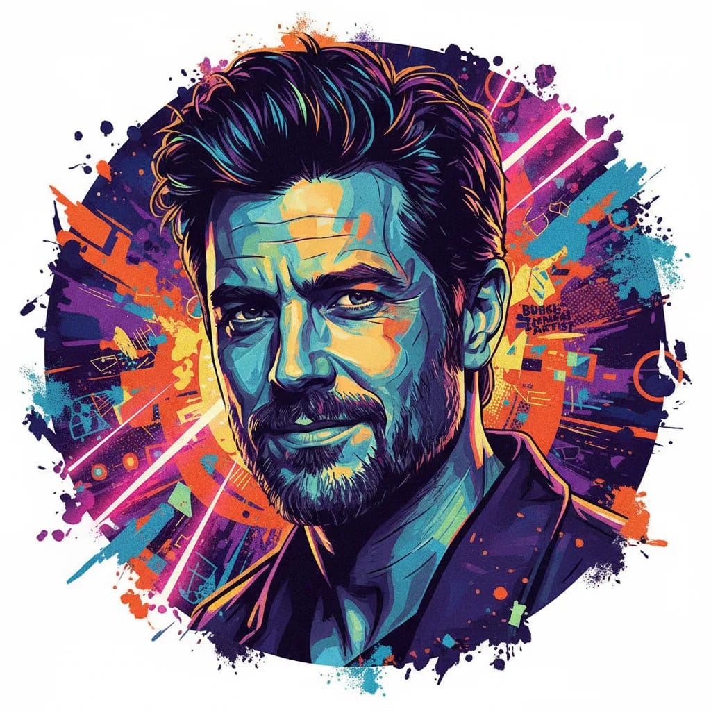 Artistic portrait of Mark Burnham