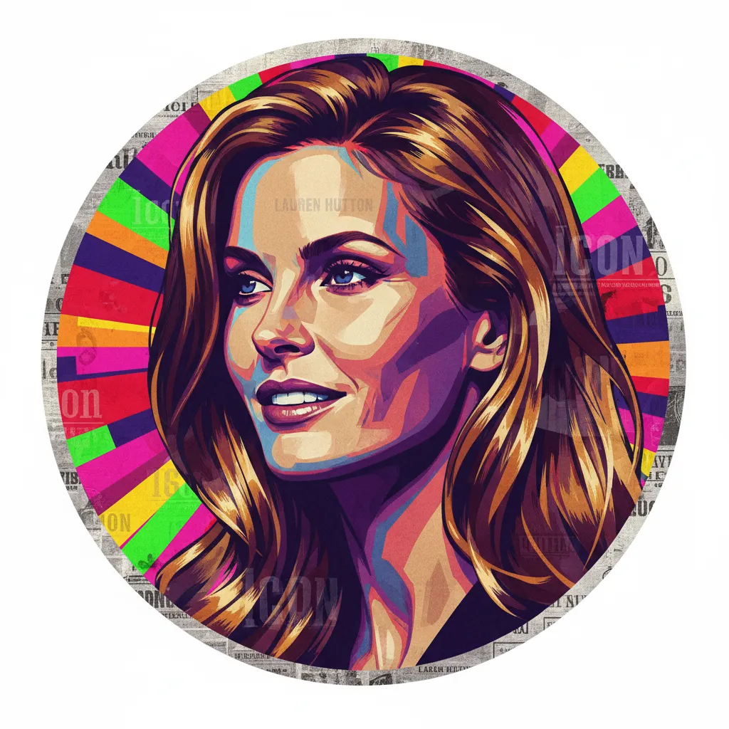Artistic portrait of Lauren Hutton