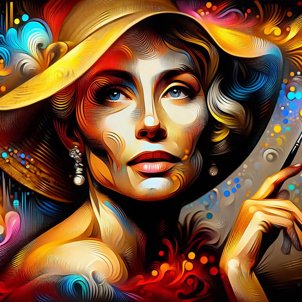 Artistic portrait of Caroline Kava