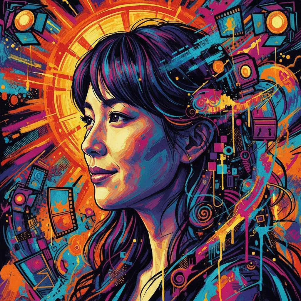 Artistic portrait of Aya Hisakawa