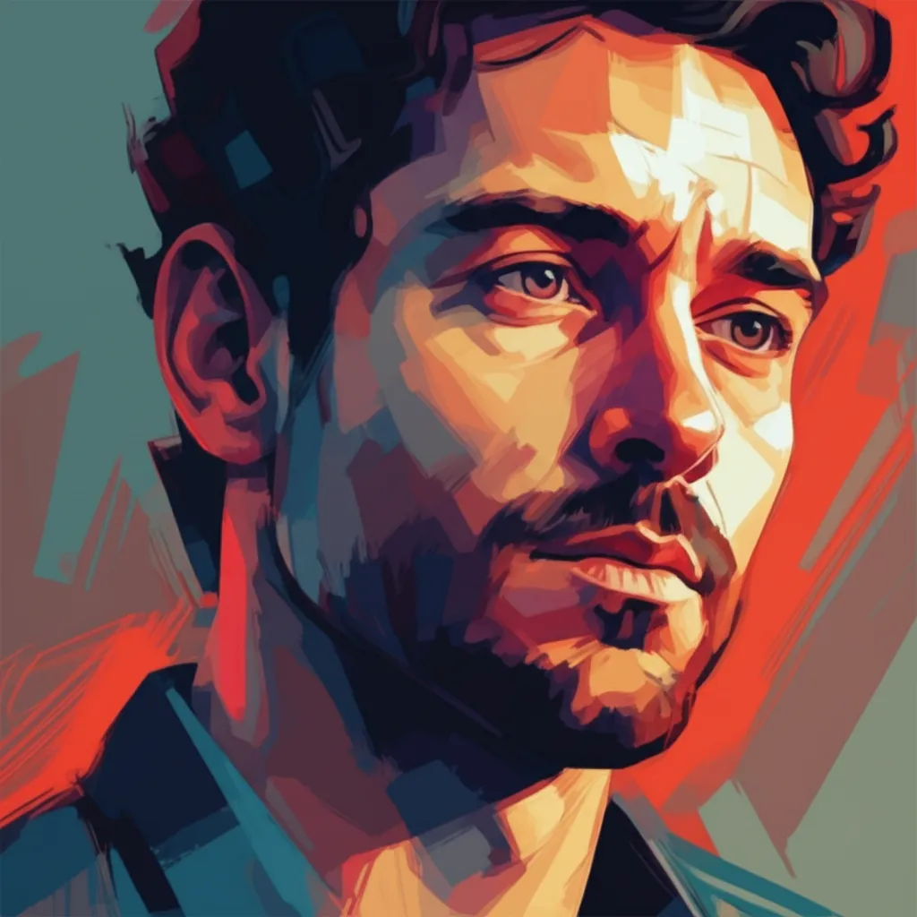 Artistic portrait of Jean-Pierre Martins