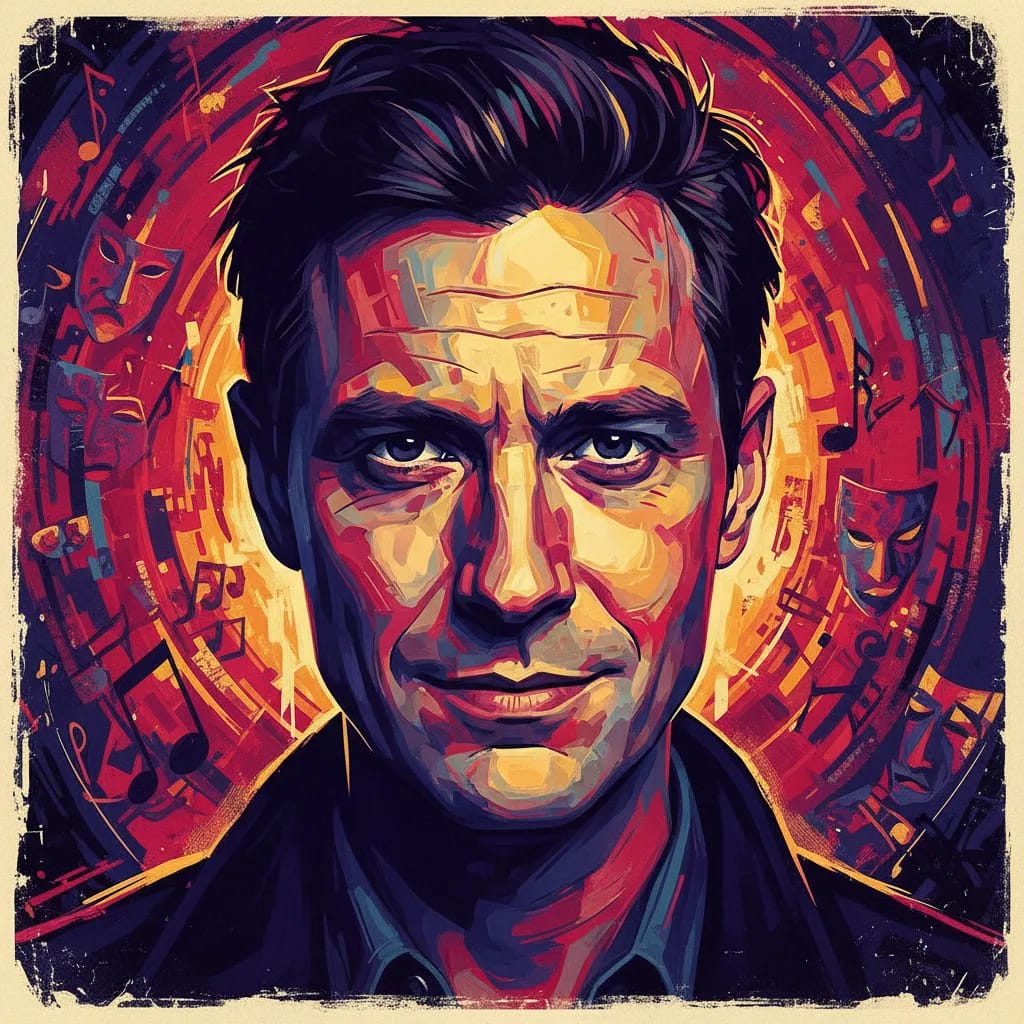Artistic portrait of Sam Louwyck