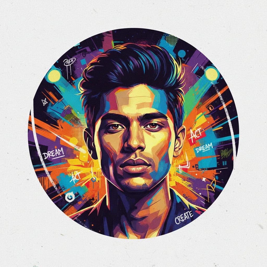 Artistic portrait of Dean Chaumoo