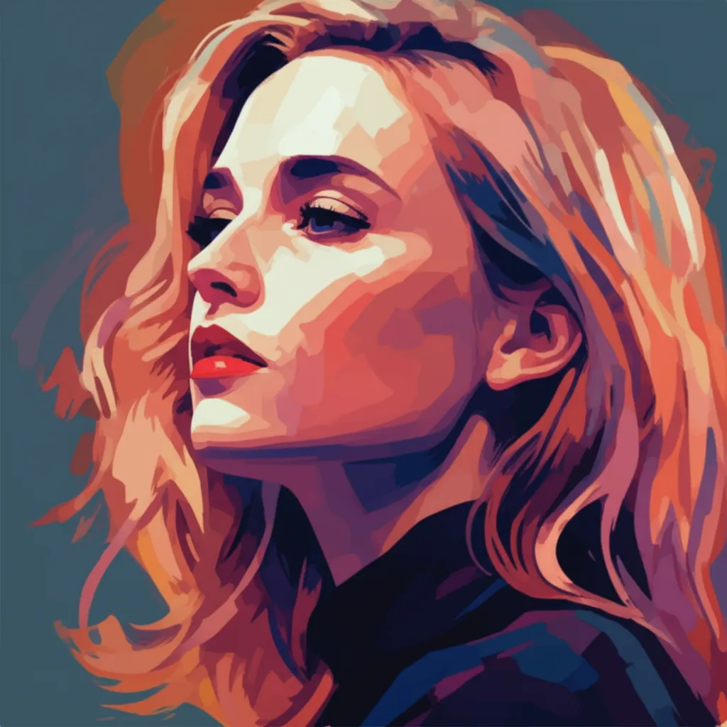Artistic portrait of Diane Kruger