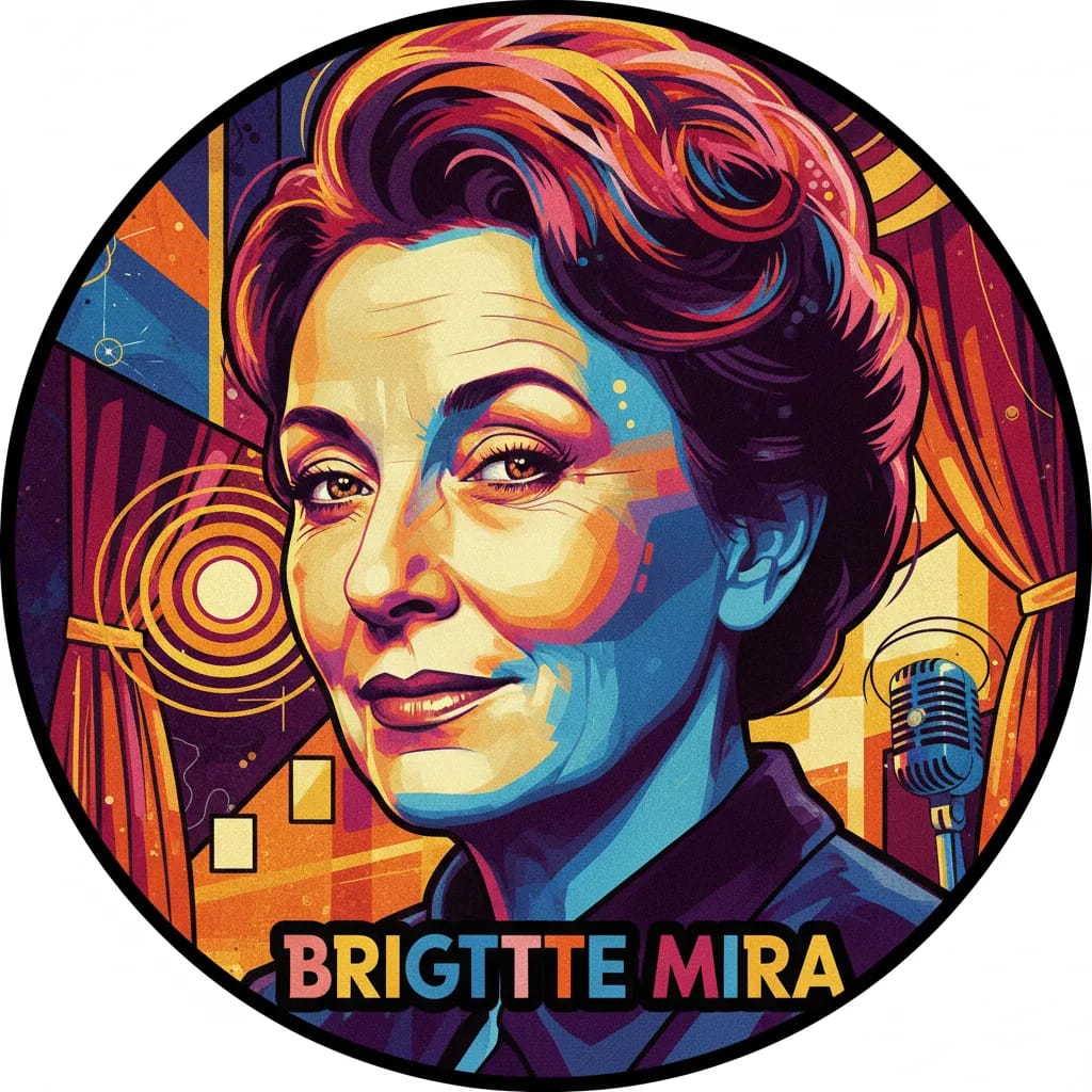 Artistic portrait of Brigitte Mira