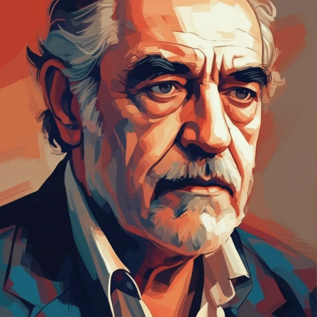 Artistic portrait of Tuncel Kurtiz