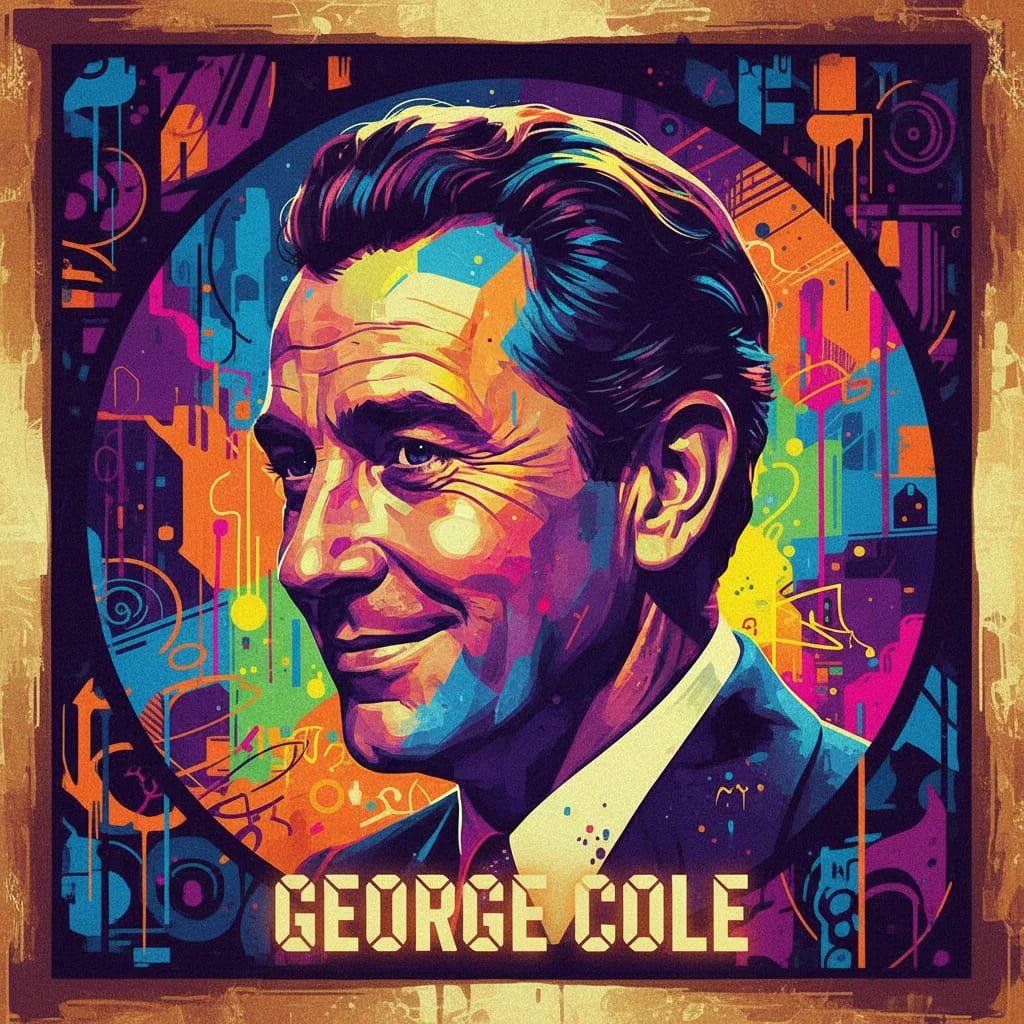 Artistic portrait of George Cole