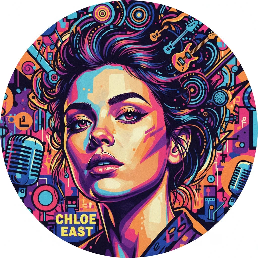 Artistic portrait of Chloe East
