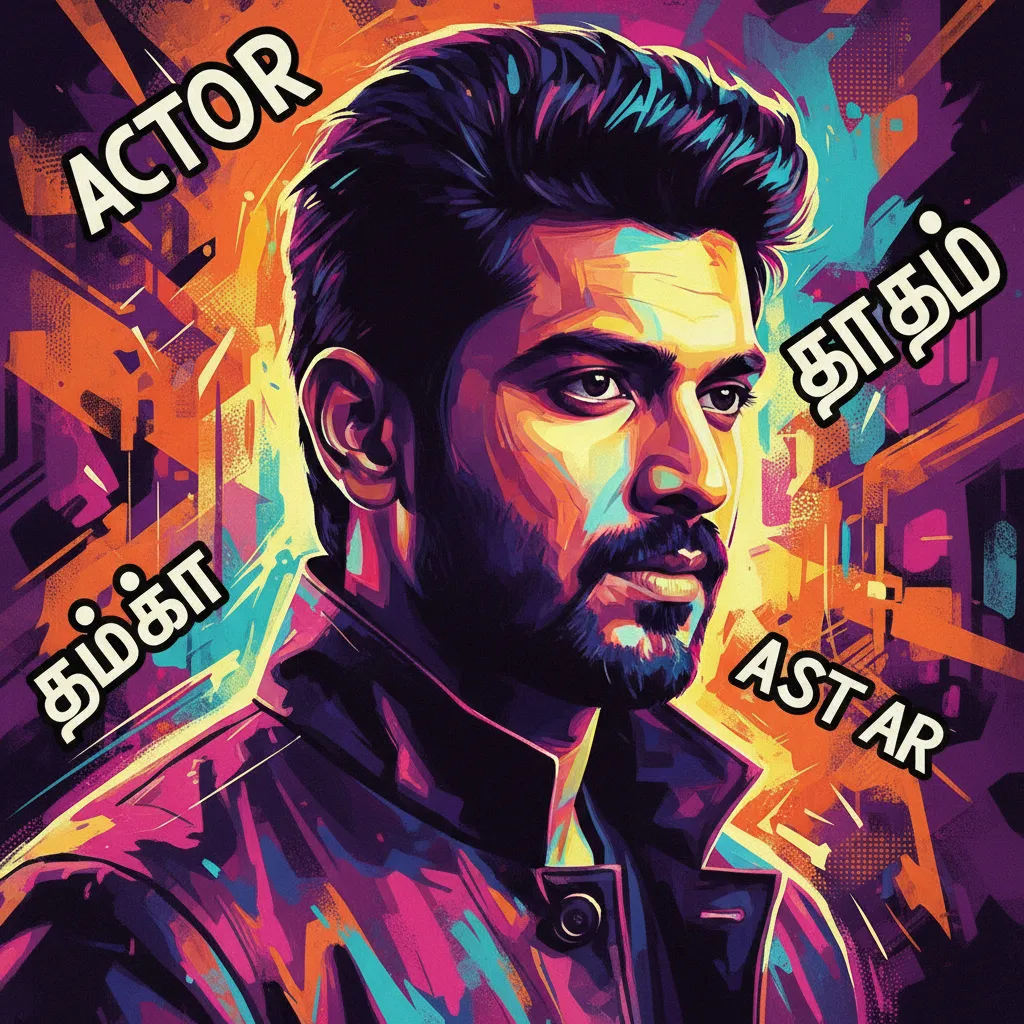 Artistic portrait of Sivakarthikeyan