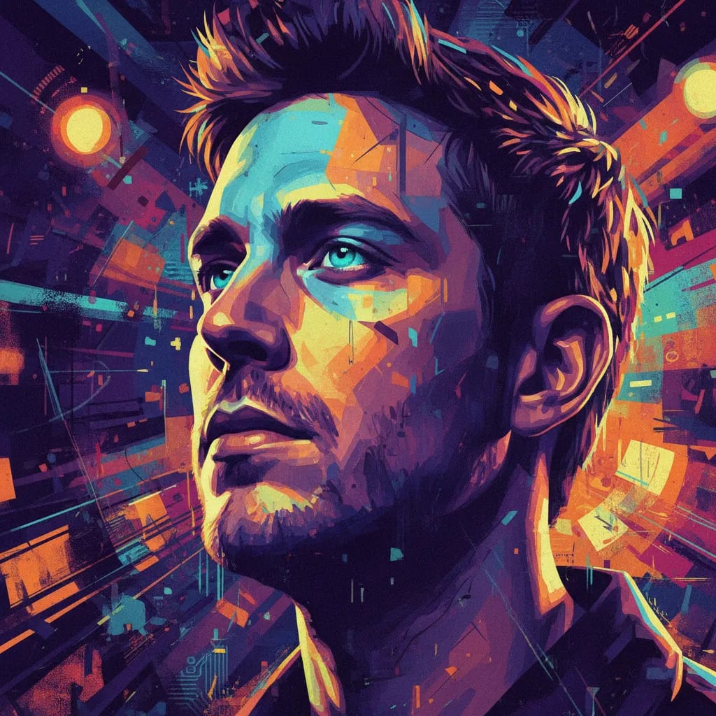 Artistic portrait of Jared Kusnitz