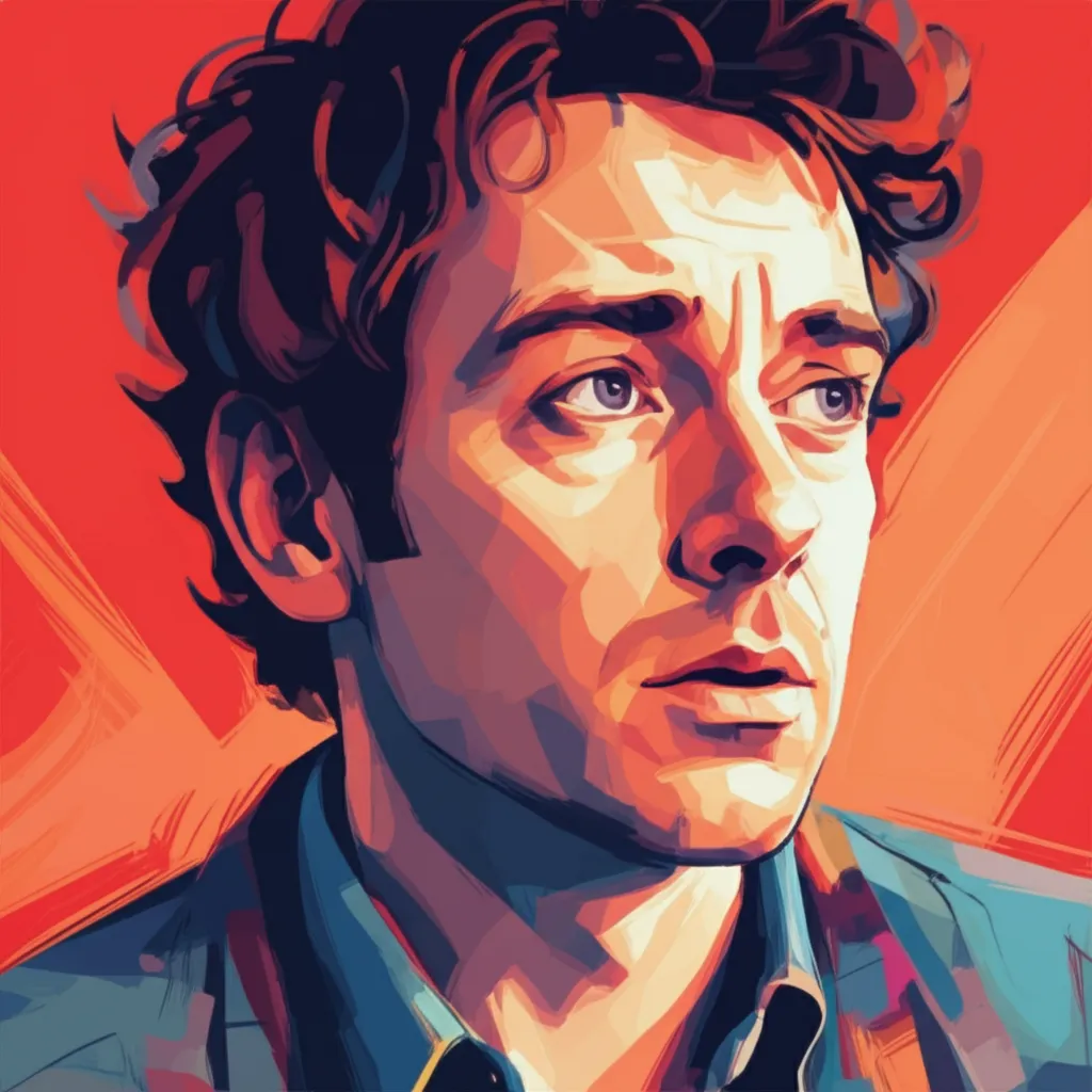 Artistic portrait of Ross Noble