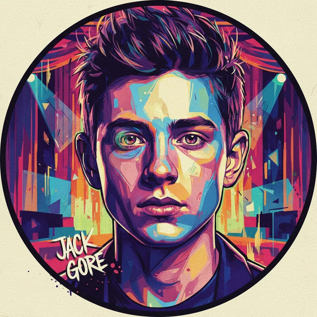 Artistic portrait of Jack Gore