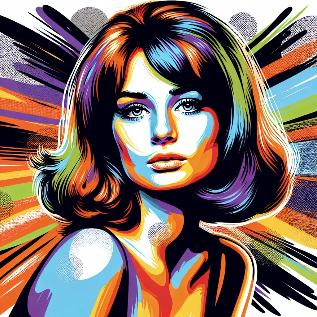 Artistic portrait of Amy Jackson