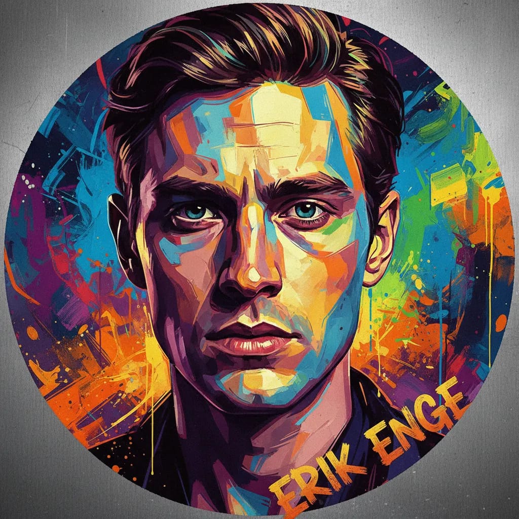 Artistic portrait of Erik Enge