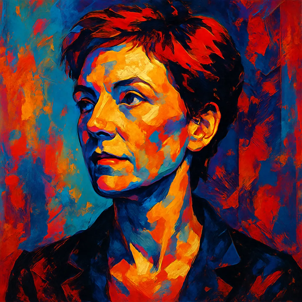Artistic portrait of Karin Neuhäuser