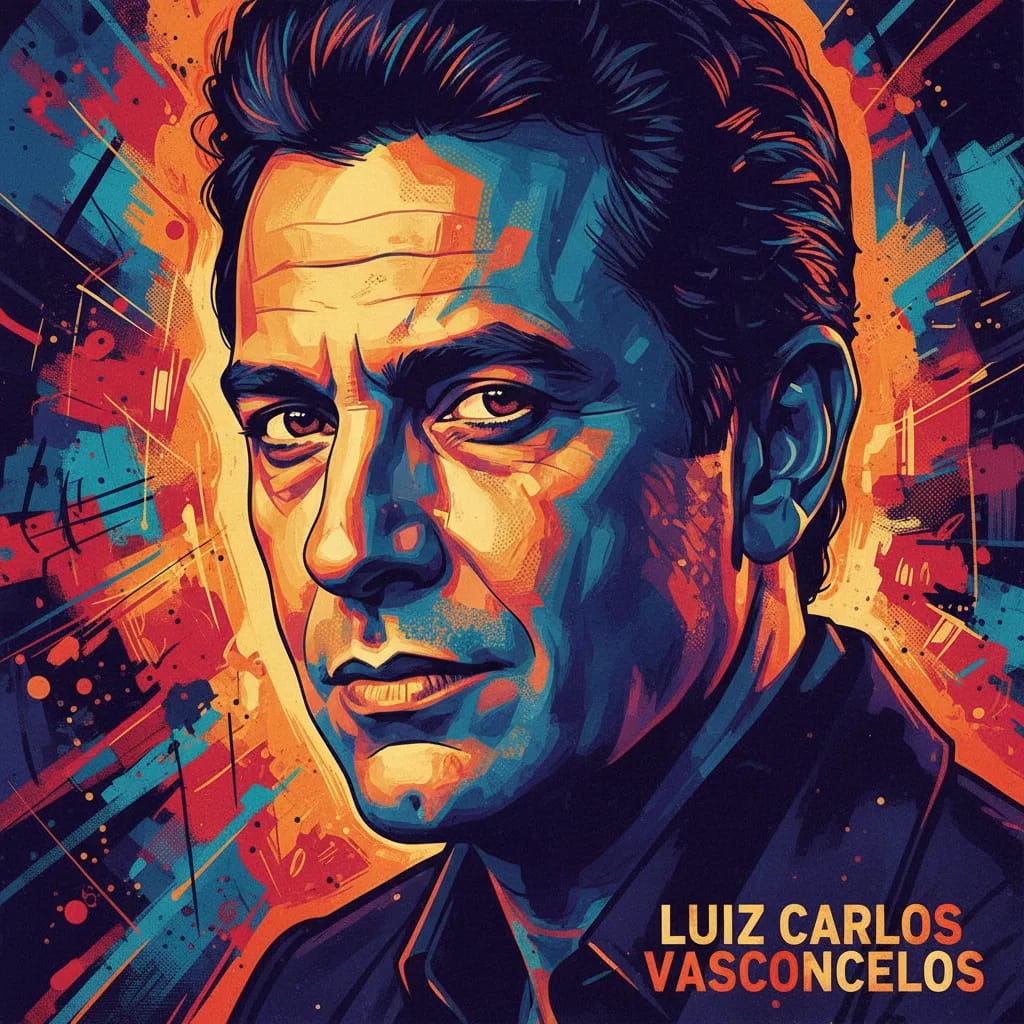 Artistic portrait of Luiz Carlos Vasconcelos