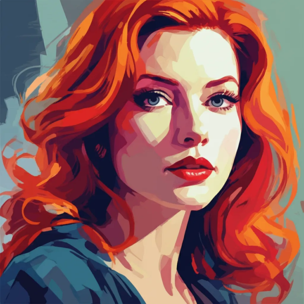 Artistic portrait of Christina Hendricks