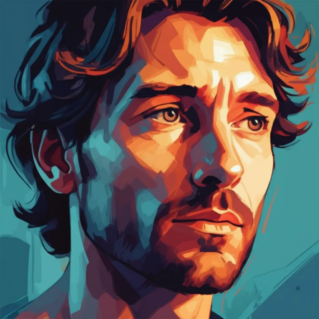 Artistic portrait of Simon Merrells