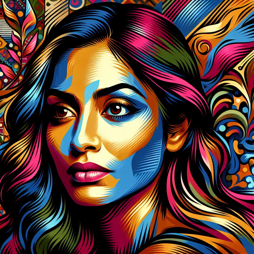 Artistic portrait of Hafsa Ashraf