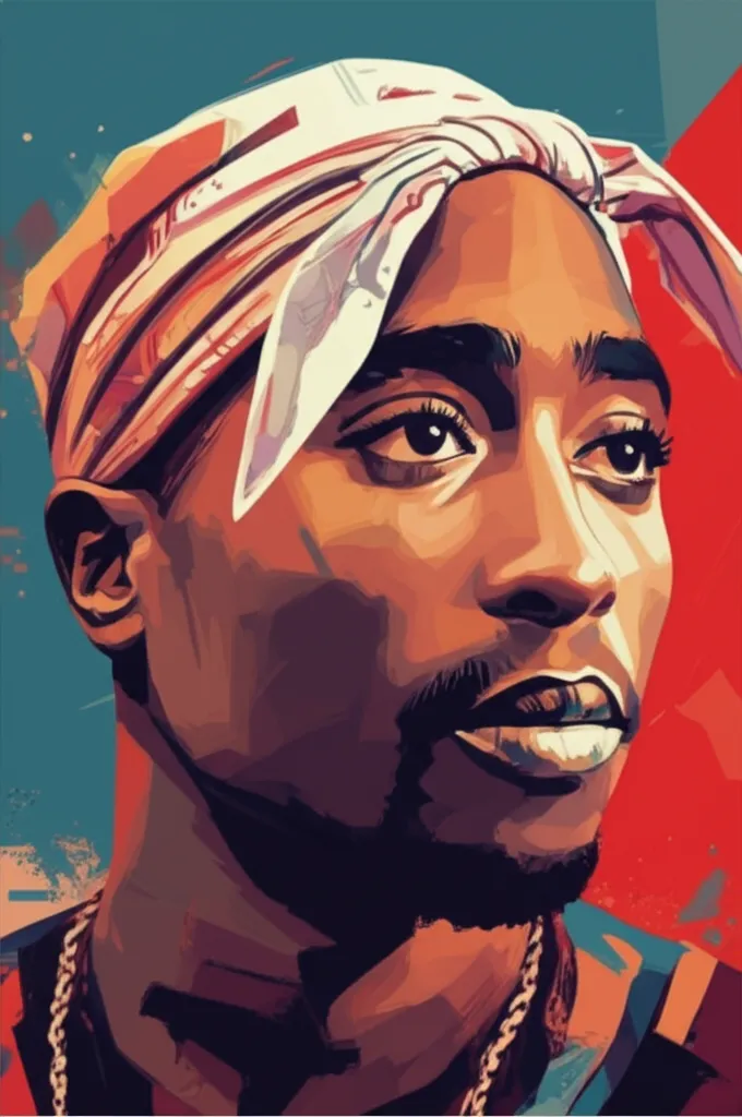 Portrait of Tupac Shakur