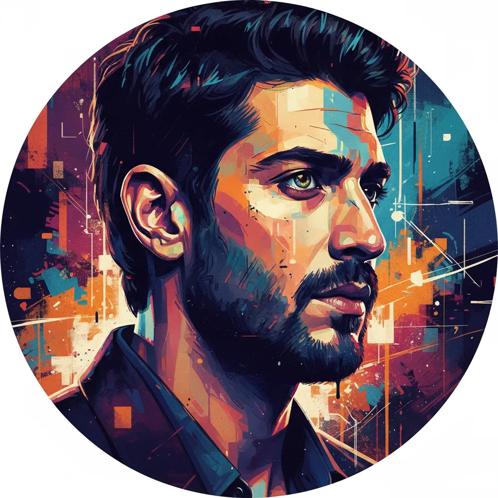 Artistic portrait of Marwan Kenzari