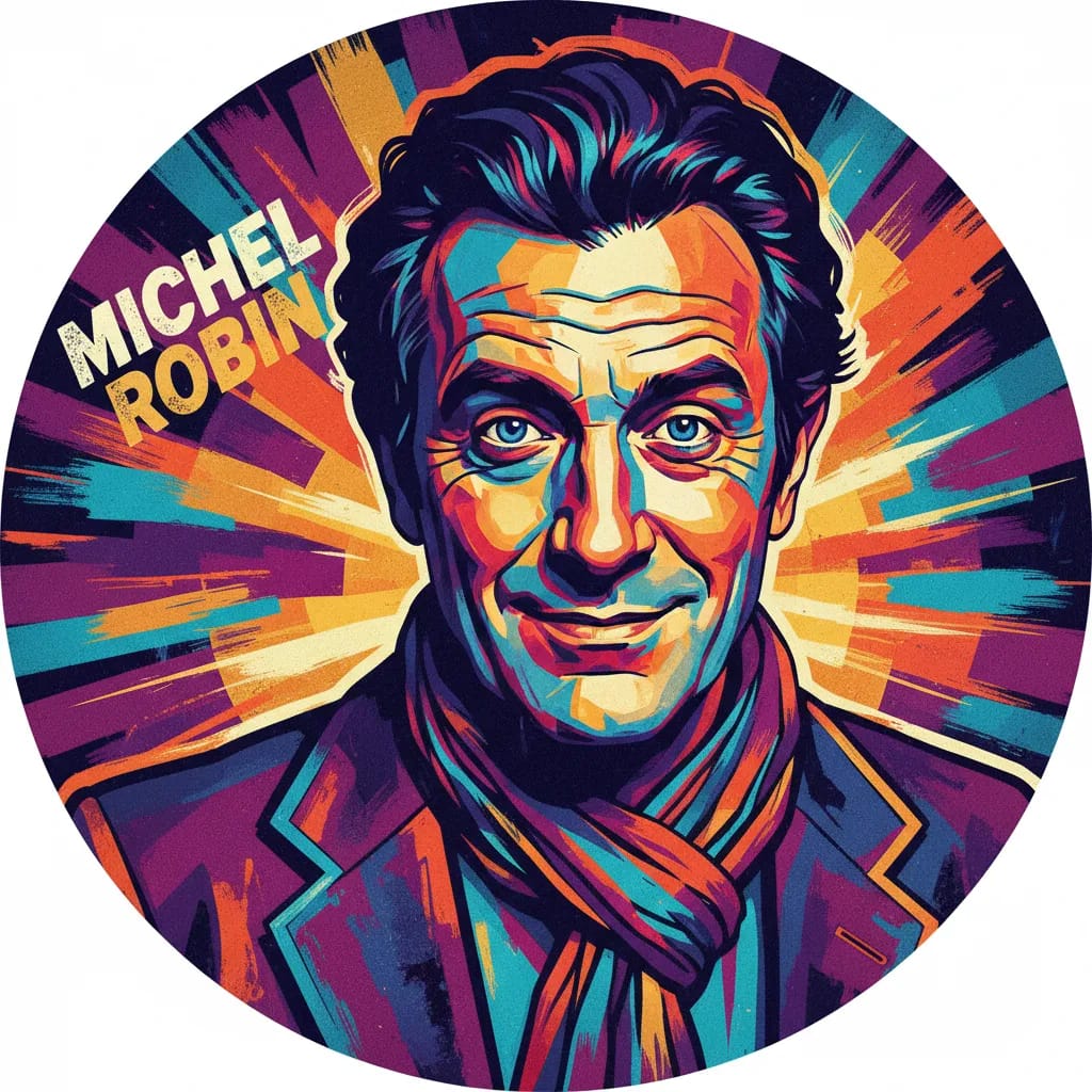Artistic portrait of Michel Robin