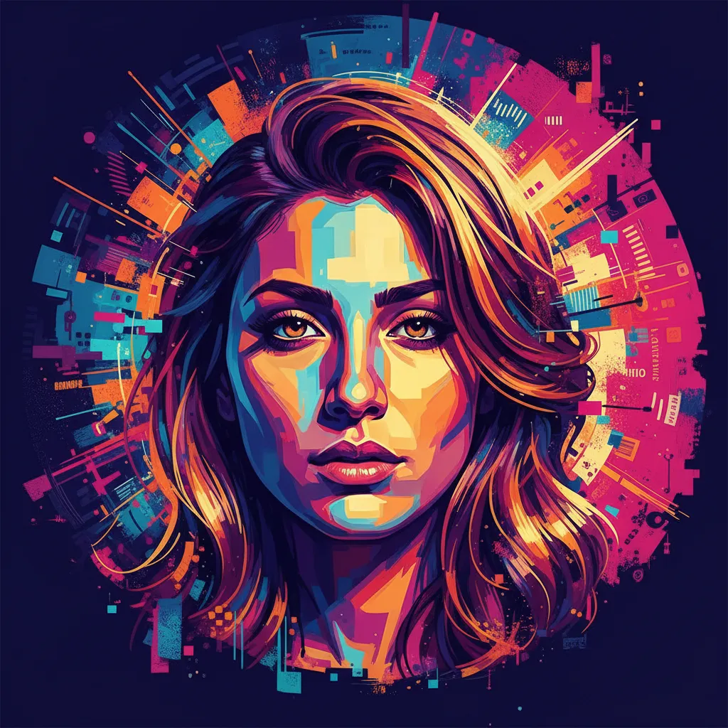 Artistic portrait of Melissa Jalali