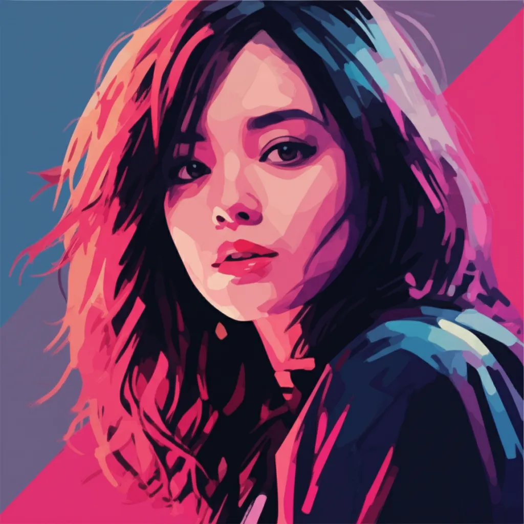 Artistic portrait of Megumi Okina
