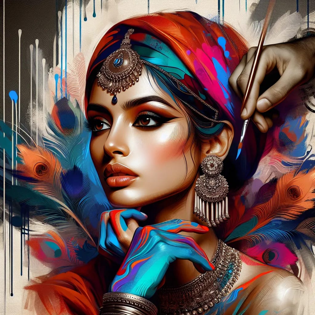 Artistic portrait of Katrina Kaif
