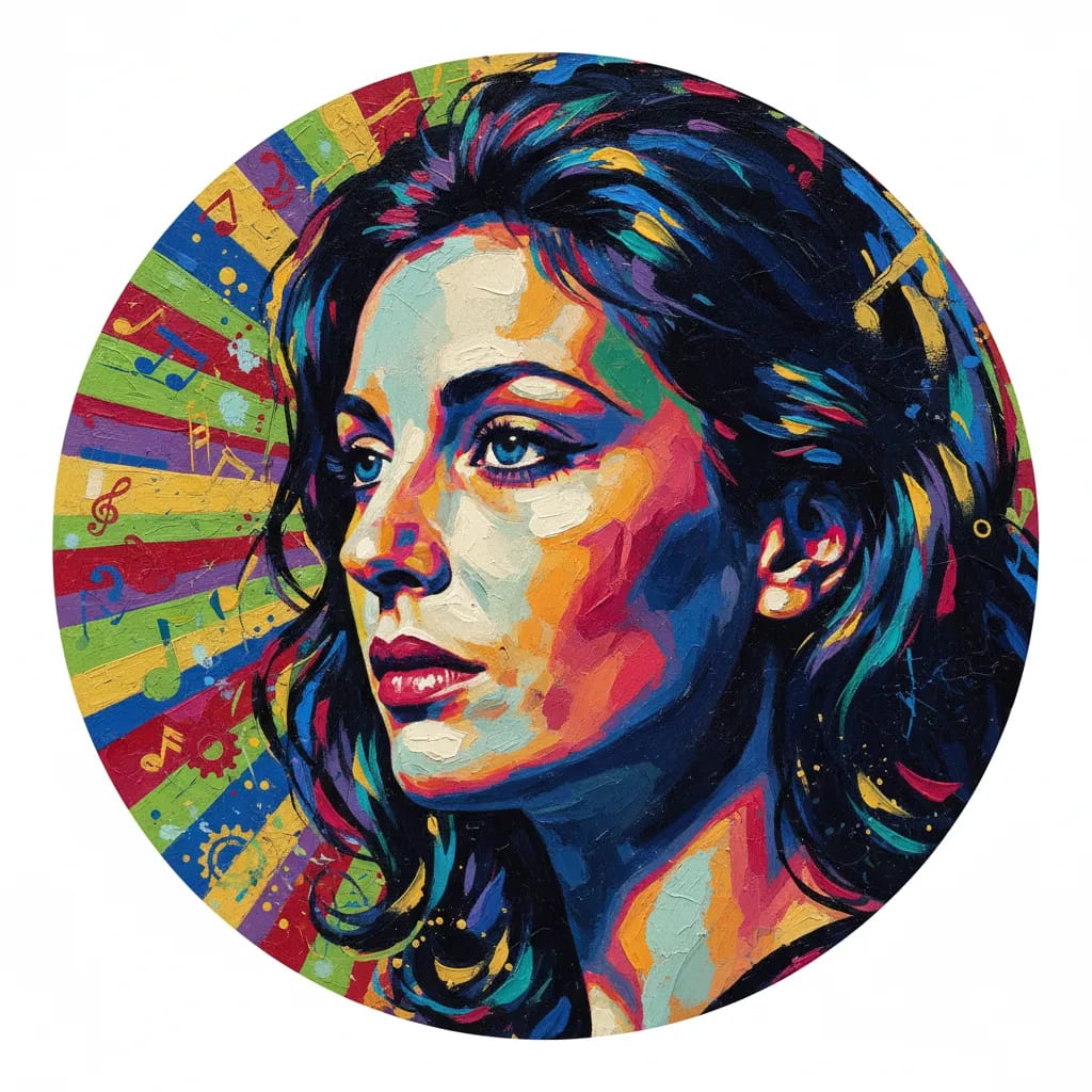 Artistic portrait of Lilla Brignone