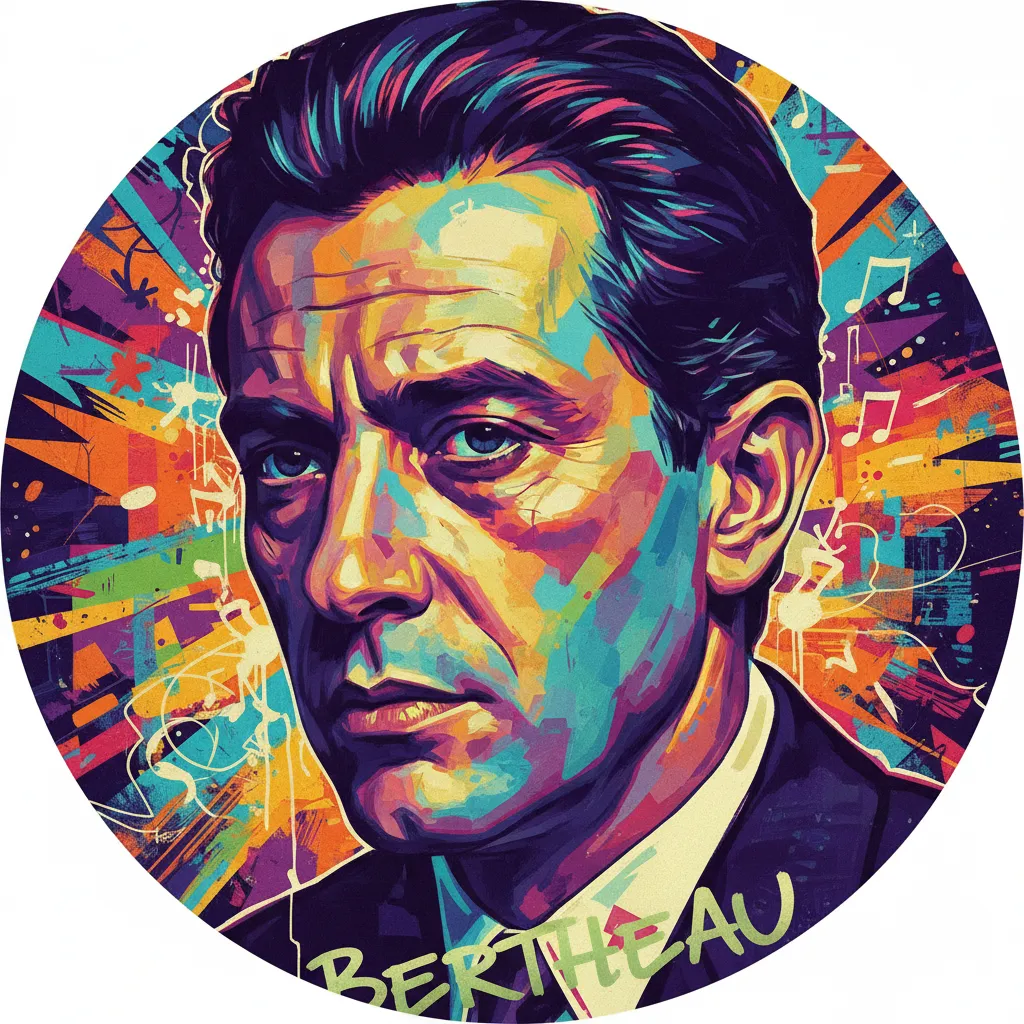 Artistic portrait of Julien Bertheau