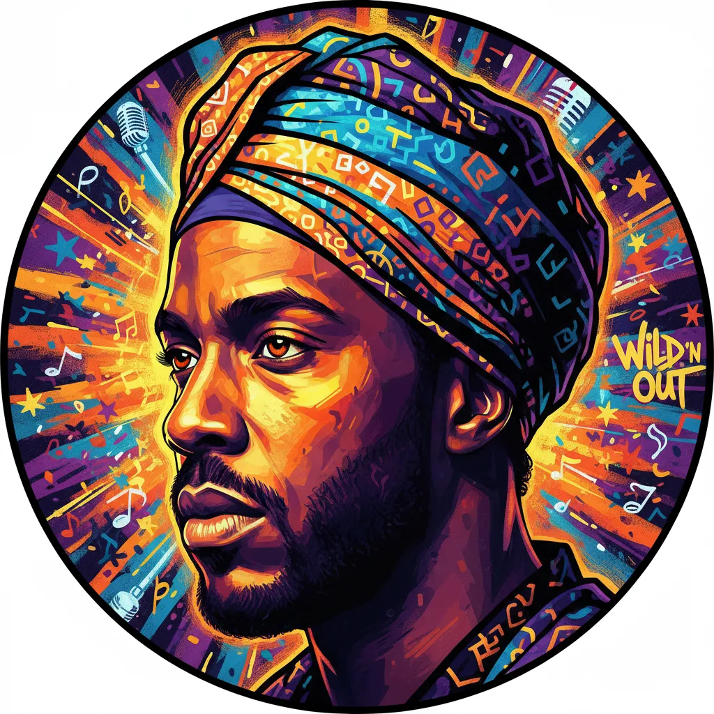Artistic portrait of Nick Cannon