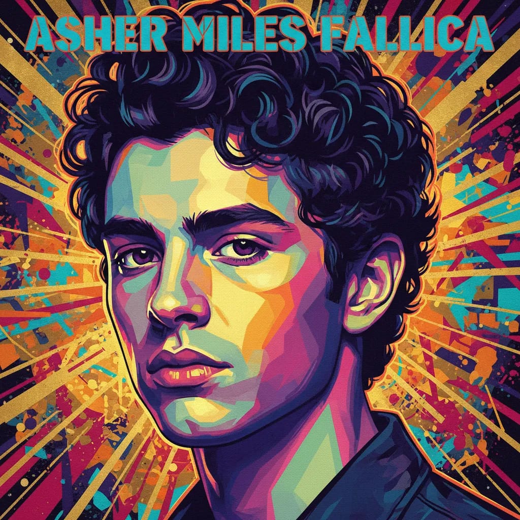 Artistic portrait of Asher Miles Fallica