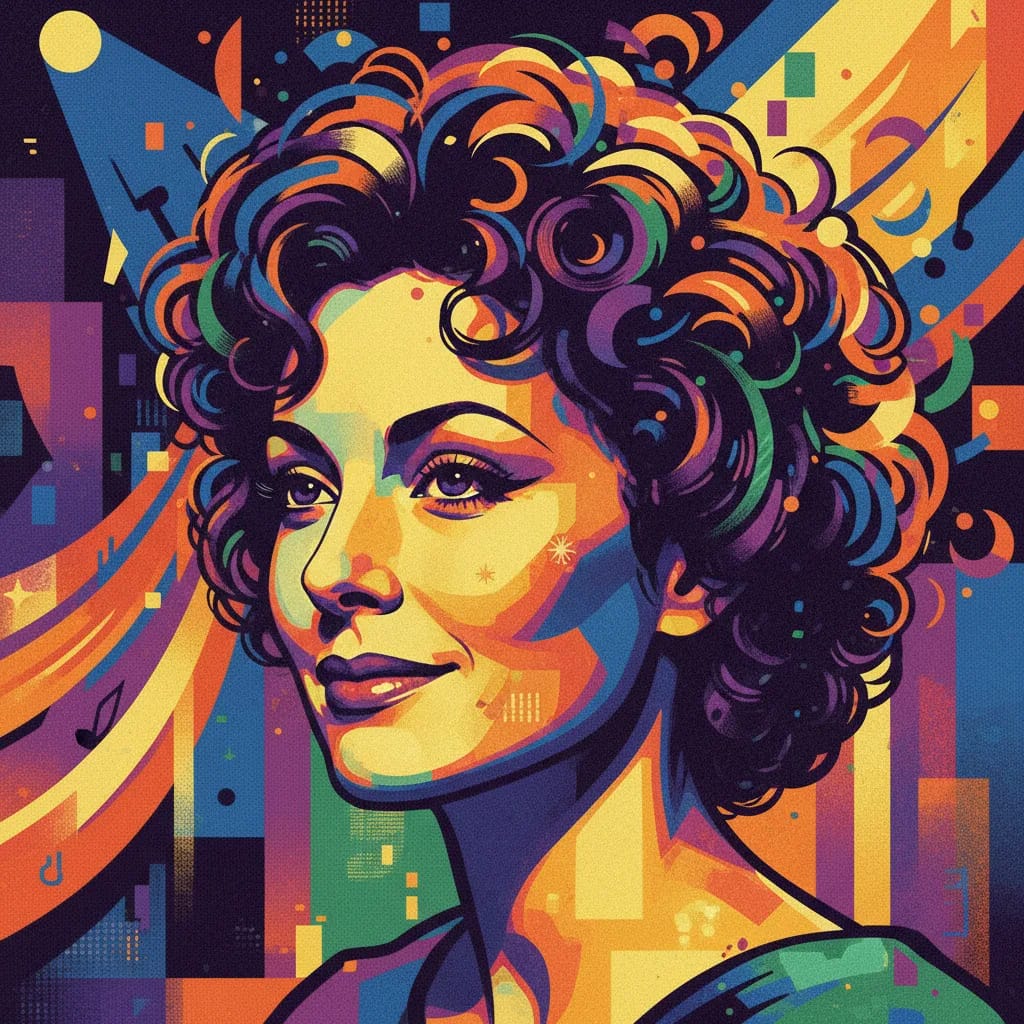 Artistic portrait of Andrea Marcovicci