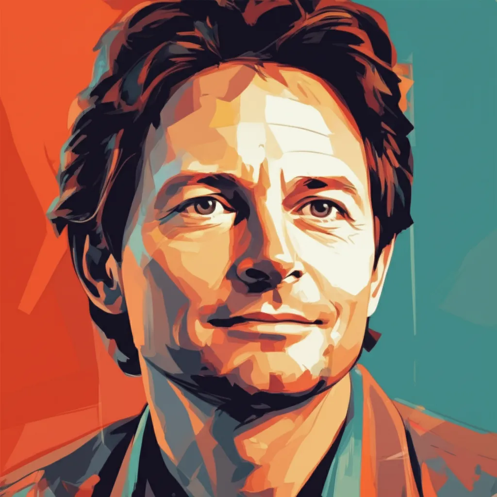 Artistic portrait of Michael Fox