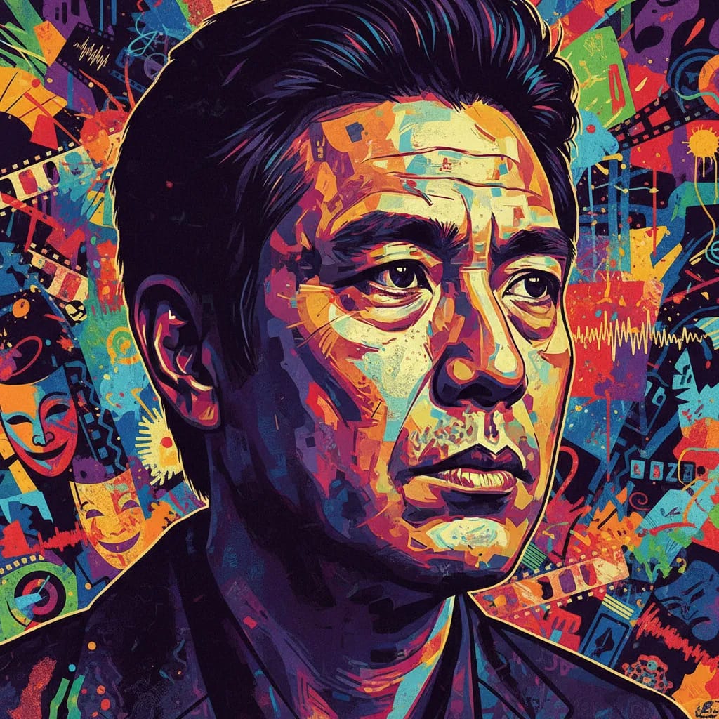 Artistic portrait of Naoto Takenaka