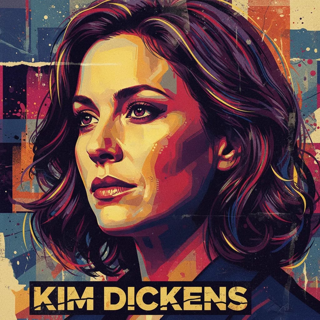 Artistic portrait of Kim Dickens